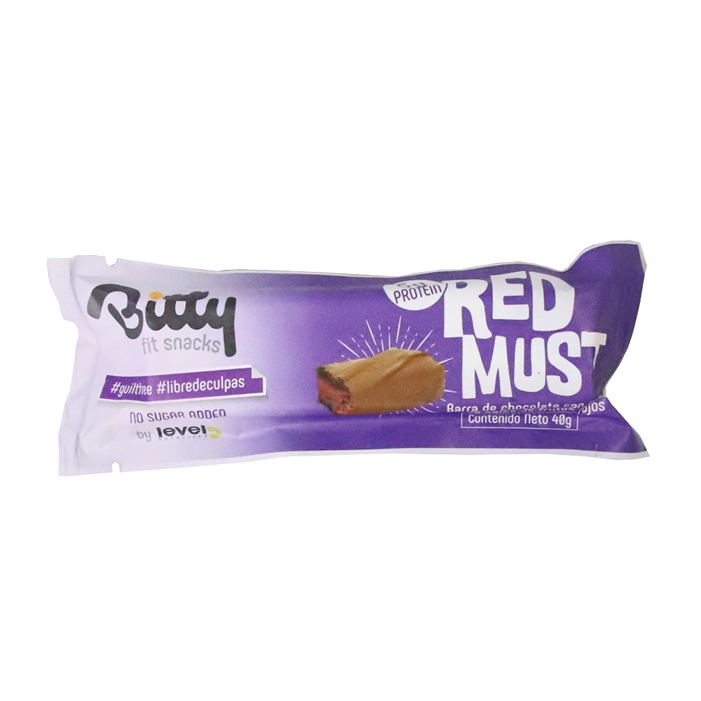 CHOCOLATINA RED MUST BITTY*40 GR