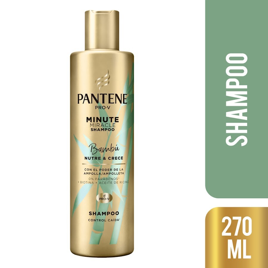 Shampoo Pantene Minute Miracle Bambu x 270Ml