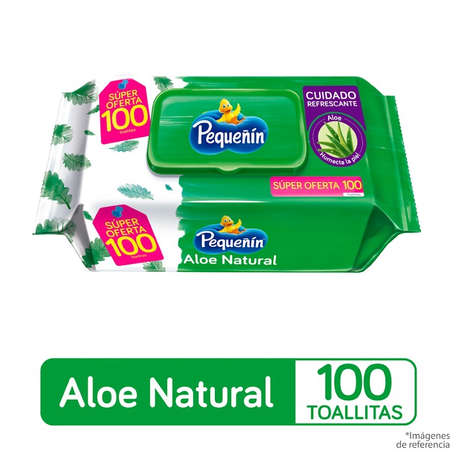 TOALLAS HÚMEDAS PEQUEÑIN ALOE  X100UND PREC.ESPEC.