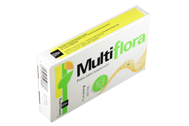 Multiflora Polvo para suspencion Roemmers Caja x 6 Sachets cada uno x1G
