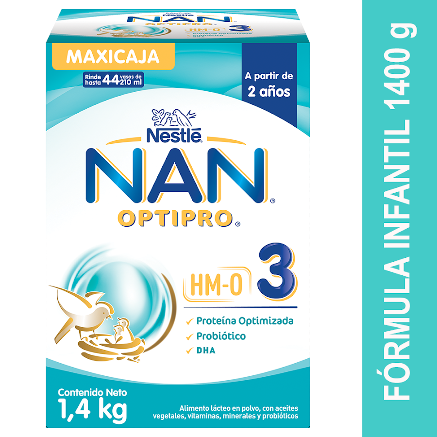 Formula Infantil NAN 3 Optipro HMO X1400g