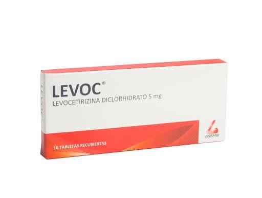 Levoc 5Mg Tabletas Caja x10Tab. Legrand Levocetirizina Diclorhidrato