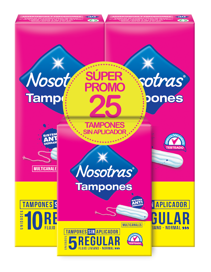 Oferta Especial Tampón Regular x10 und + Tampon Regular x5und