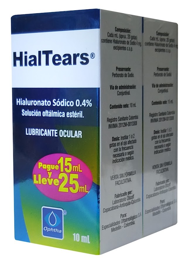 Oferta HialTears 0.4% Sol.Oft.x25Ml.OPH Hialuronato Sódico Pg15Lleve25