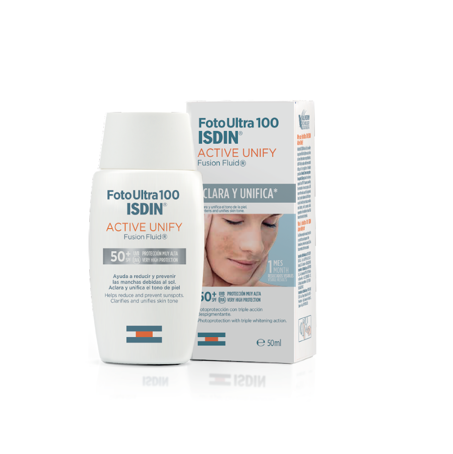 Protector Solar ISDIN Fotoultra active unify s/c 50ml c/f