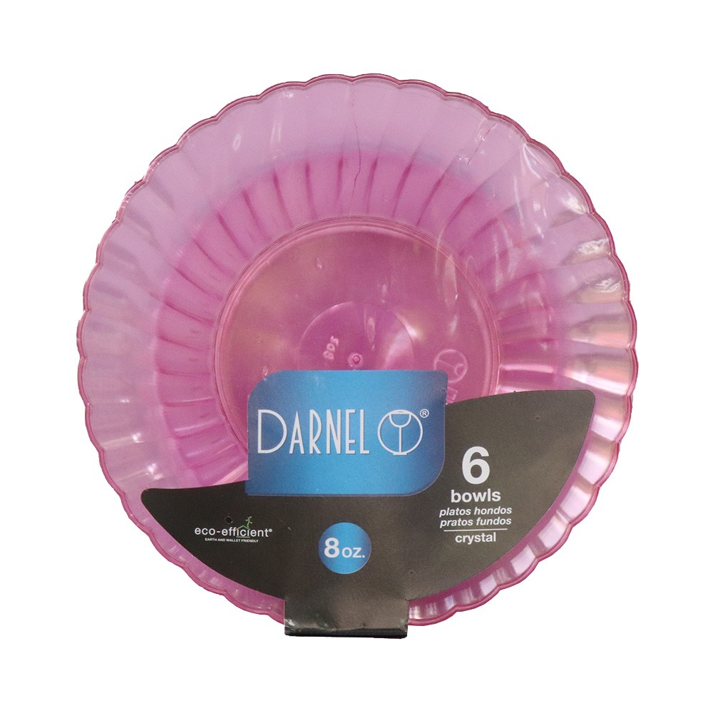 PLATO CRISTAL ROSADO DARNEL*8CM