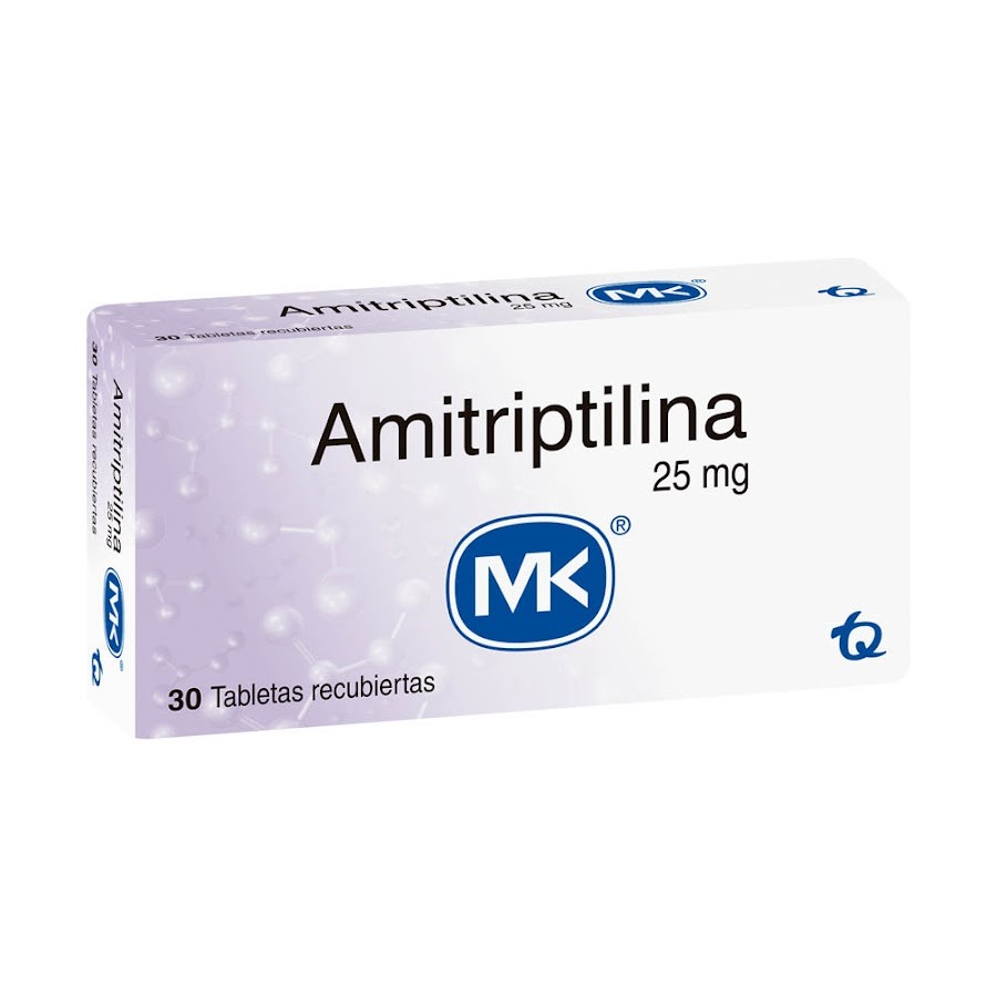 Amitriptilina MK 25mg Tabletas Caja x30Tableta