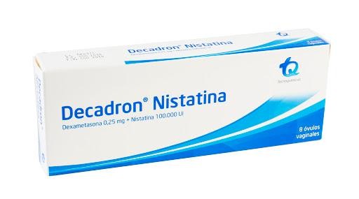 Decadron Nistatina 0.25mg. Óvu. Caja x8Ovu.TQ Dexametasona Nistatina
