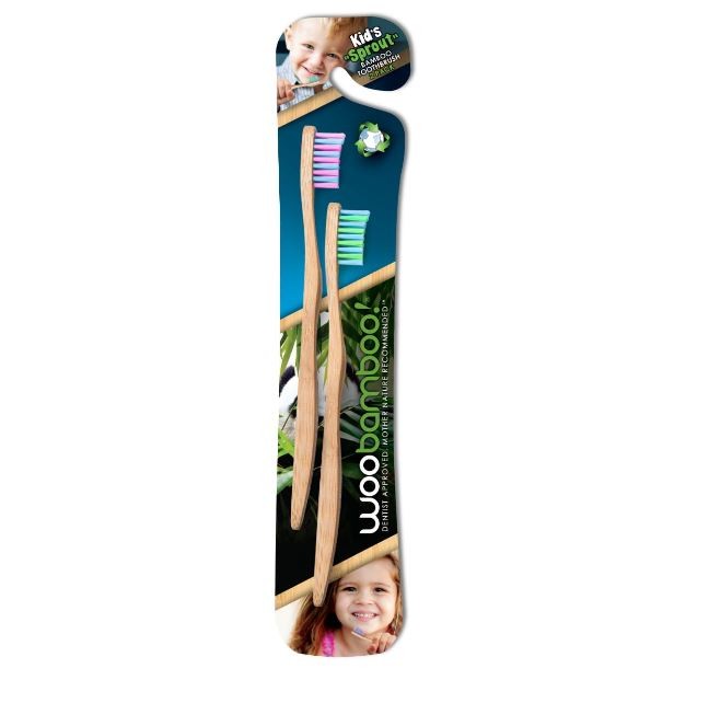 Cepillo Dental Bamboo Niños Sprout Woobamboo x 2Und