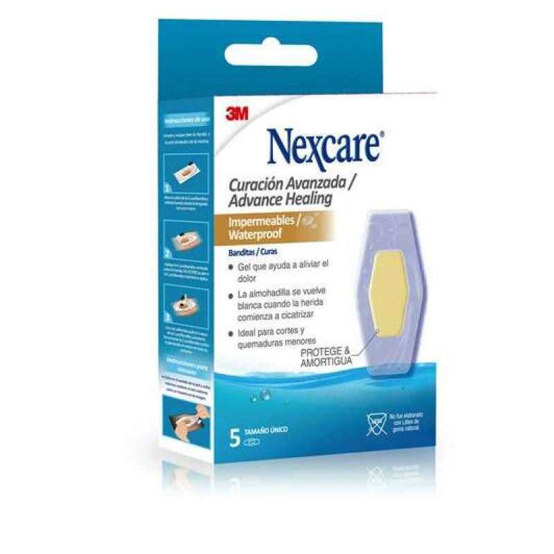 Curas 3M Nexcare Hidrocoloide Impermeables Caja X5Und.