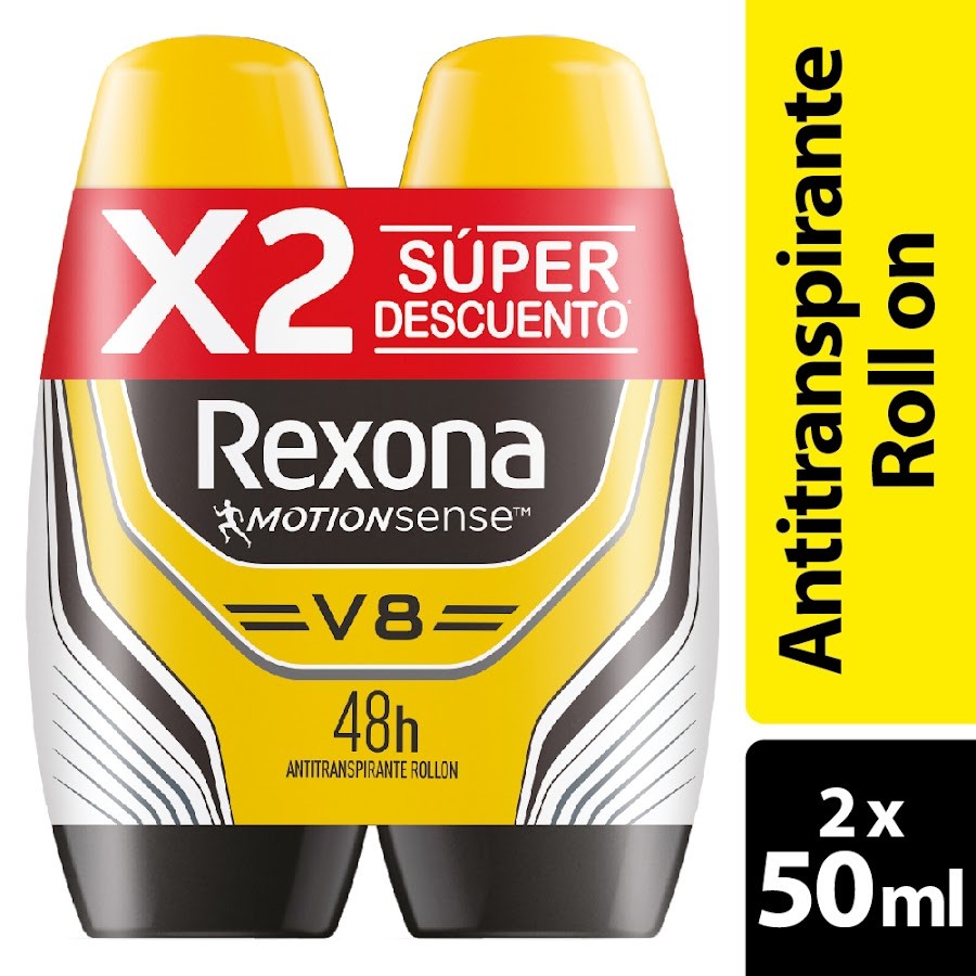 Oferta Desodorante Rexona Motion Sense V8 x2 und x50ml