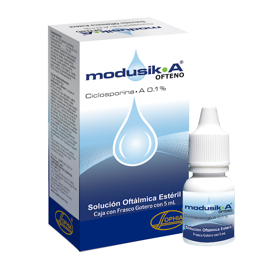 Modusik A Ofteno 0.1% Solución Frasco X5Ml Ciclosporina