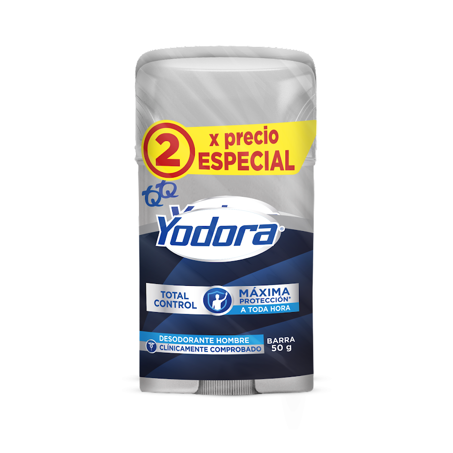 Oferta Desodorante en Barra Yodora Hombre Control Total x2 Und x50gr