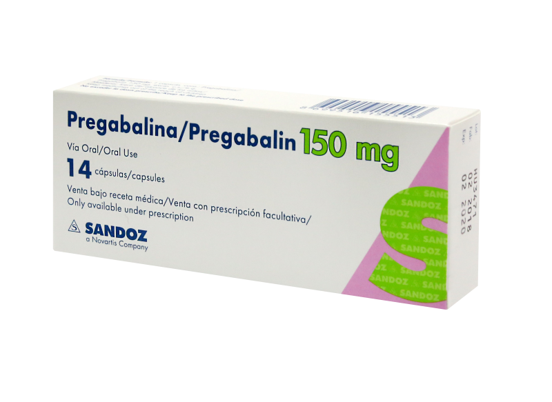 Pregabalina/Pregabalin 150Mg Sandoz Caja x 14 Capsulas