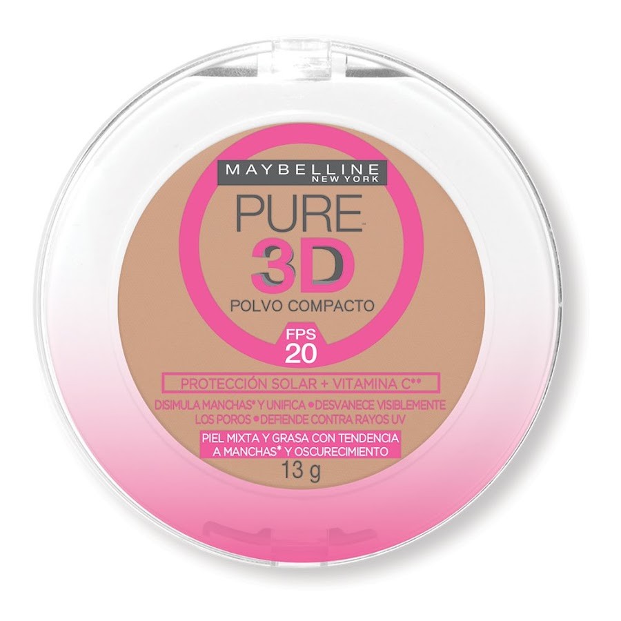 POLVO MAYBELLINE PURE 3D FPS 20 TONO 130 X 9G X 1 UND