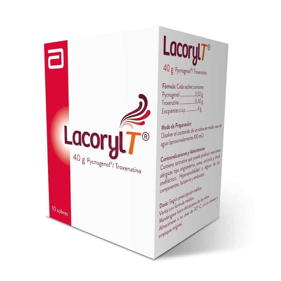 Lacoryl-T 40g Polvo Sobre x10Sob. Synthesis Pycnogenol Troxerutina