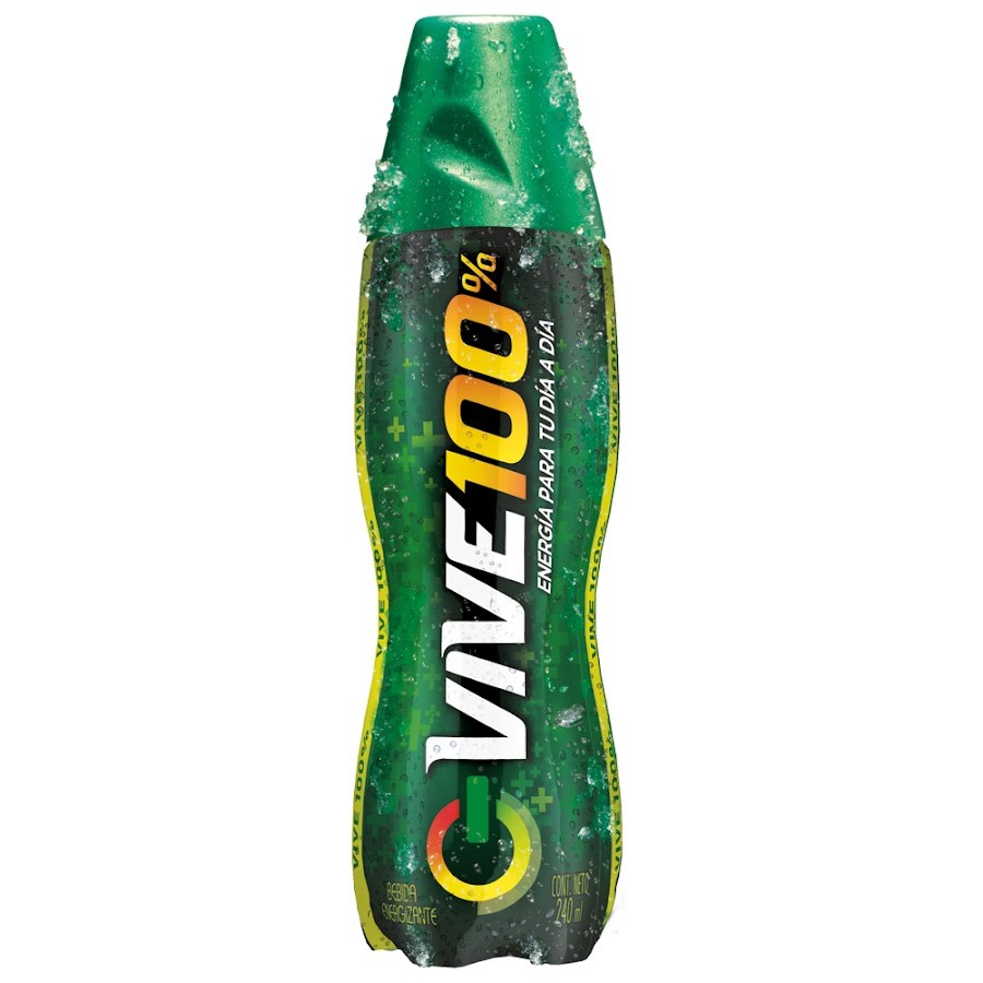 BEBIDA ENERGIZANTE VIVE 100% EXTRACTO TE+GUARANA X240ML.