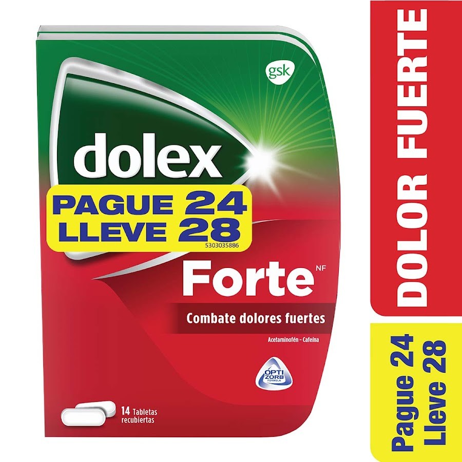 Oferta Dolex Forte Pague 24 lleve 28