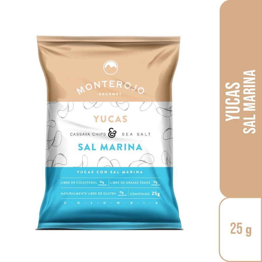 Pasabocas Monterojo Yucas Sal Marina x 25Gr
