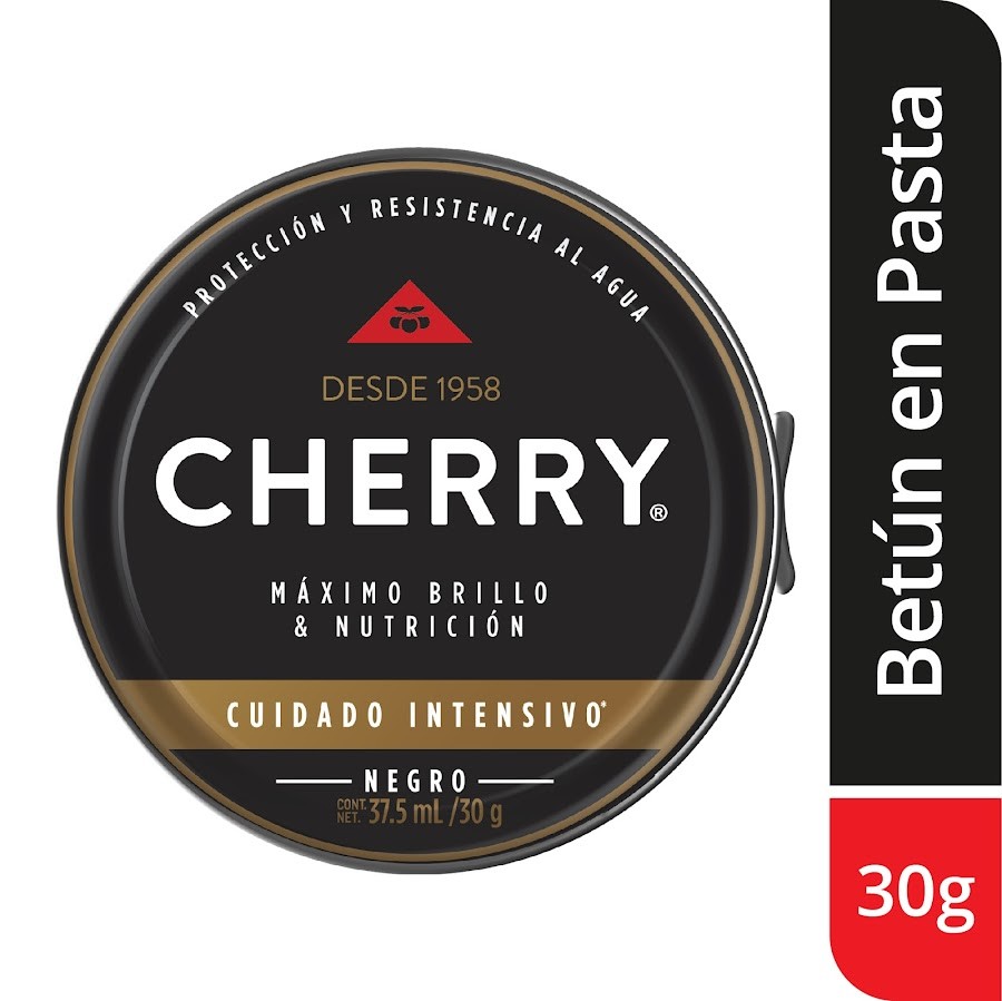 Betún CHERRY Máximo Brillo y Tratamiento Negro x30g.
