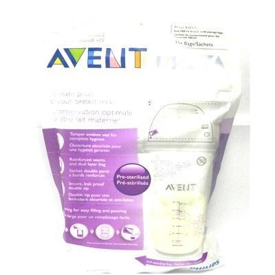 Bolsas Preesterilizadas para almacenar leche materna AVENT X25Und