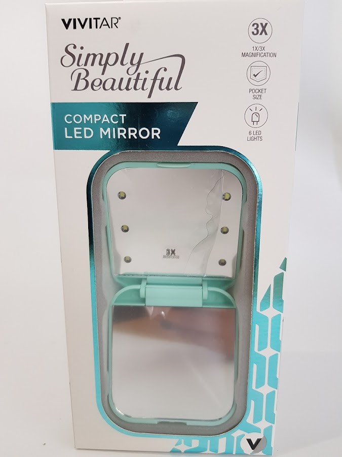 Espejo Mini Vivitar 6 Led Amplia x 1Und