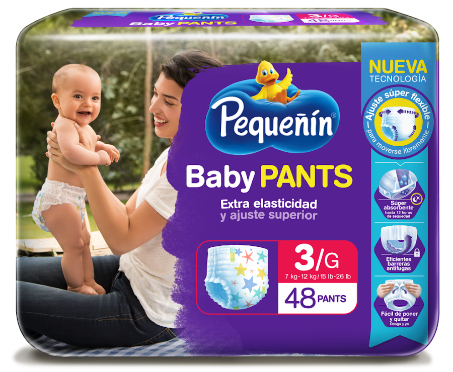 Pañales Pequeñín Etapa 3 Baby Pants Talla G x 48und