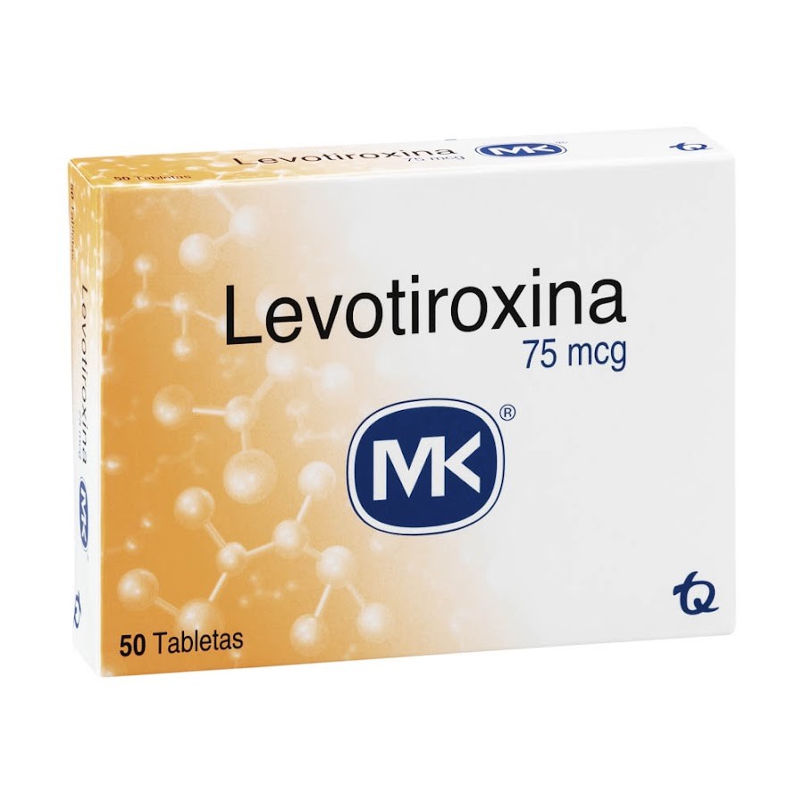 Levotiroxina MK 75mcg Tableta Caja x50Tab.