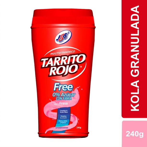 Tarrito Rojo Free Fresa x 240Gr