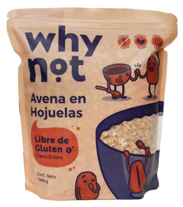 Avena En Hojuelas Why Not Libre De Gluten x 1000Gr