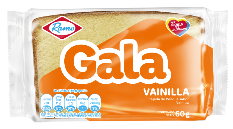 Ponque Ramo Gala Vainilla x 60Gr