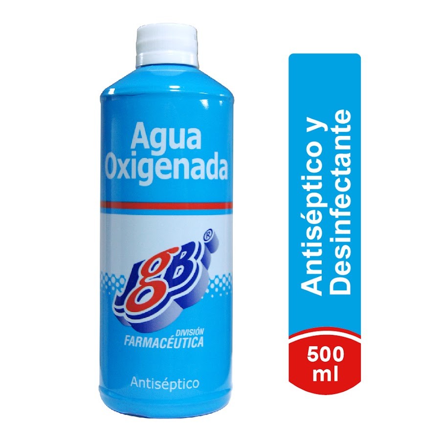 Agua Oxigenada Antiséptico Fco. x500Ml. JGB Peróxido De Hidrogeno