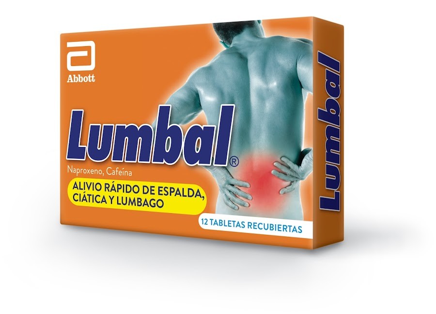 LUMBAL 220MG TABLETA CAJA X12TAB. LAFRANCOL NAPROXENO CAFEÍNA