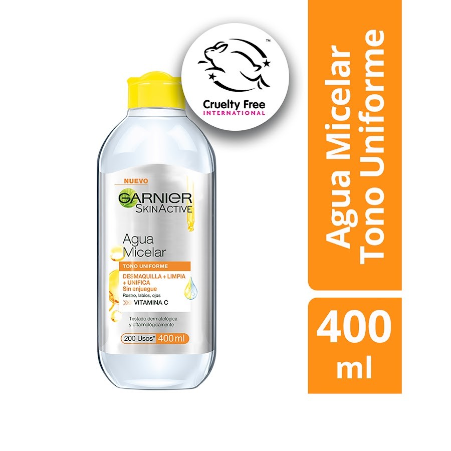 Agua Micelar Garnier SkinActive Express Aclara x 400Ml