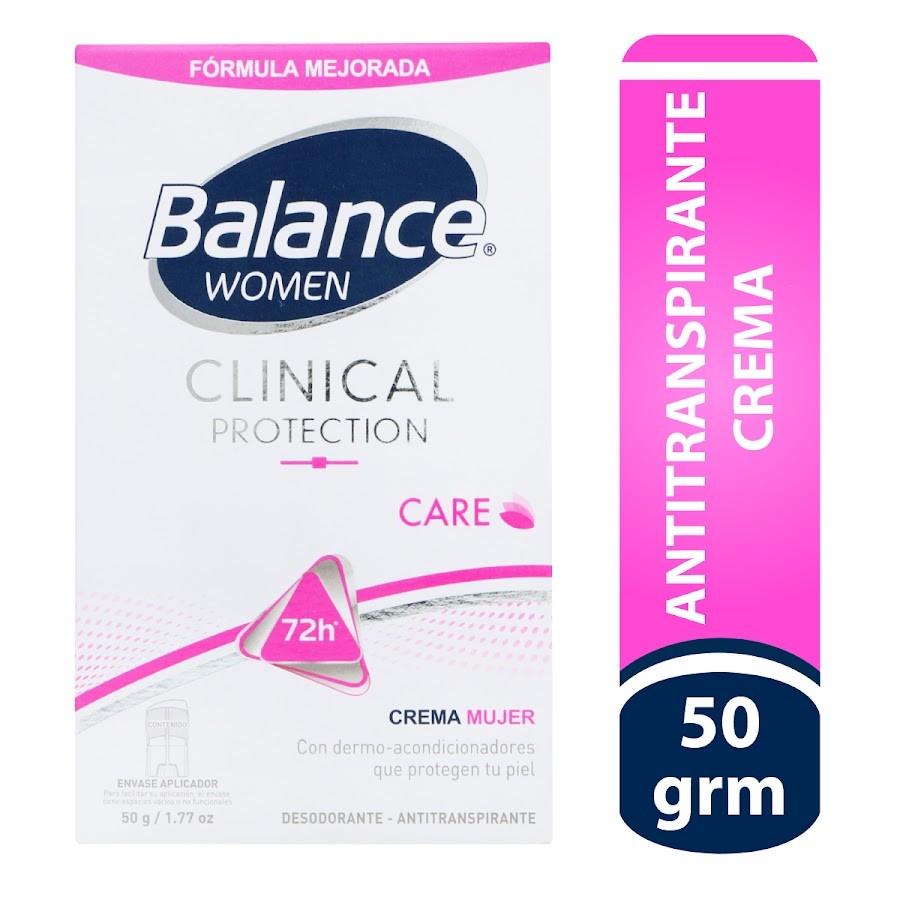 Desodorante Balance Clinical Crema Proteccion Women X50g