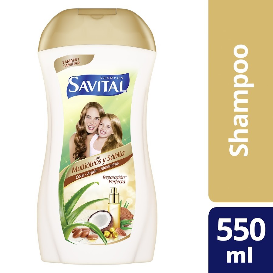 Shampoo Savital Multioleos y Sabila x 550Ml