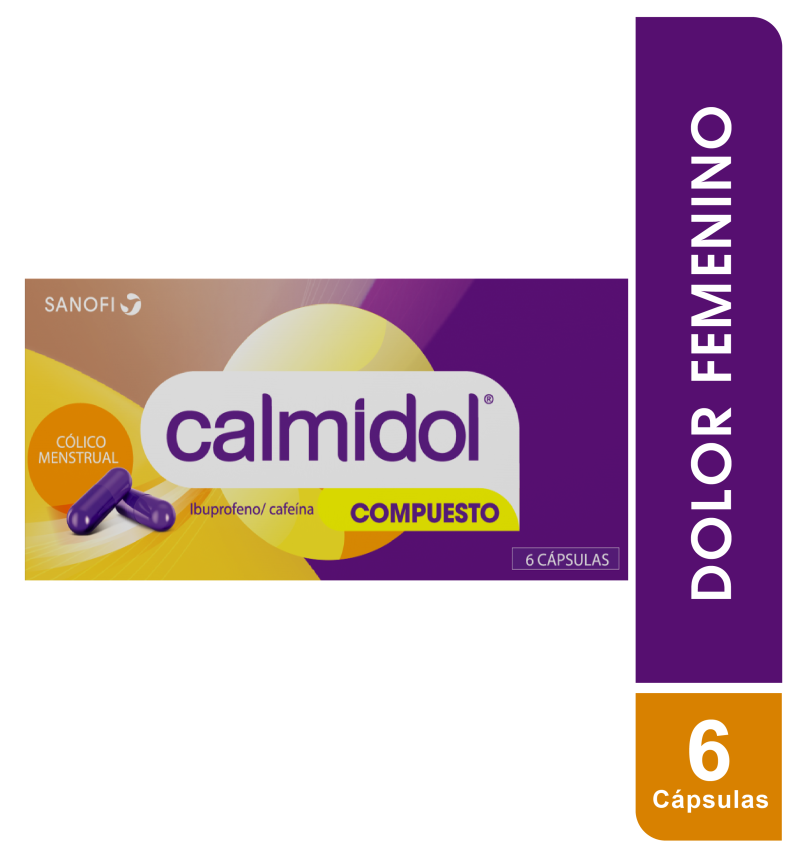 CALMIDOL COMPUESTO CÁPSULAS CAJA X6CAP. SANOFI IBUPROFENO CAFEÍNA