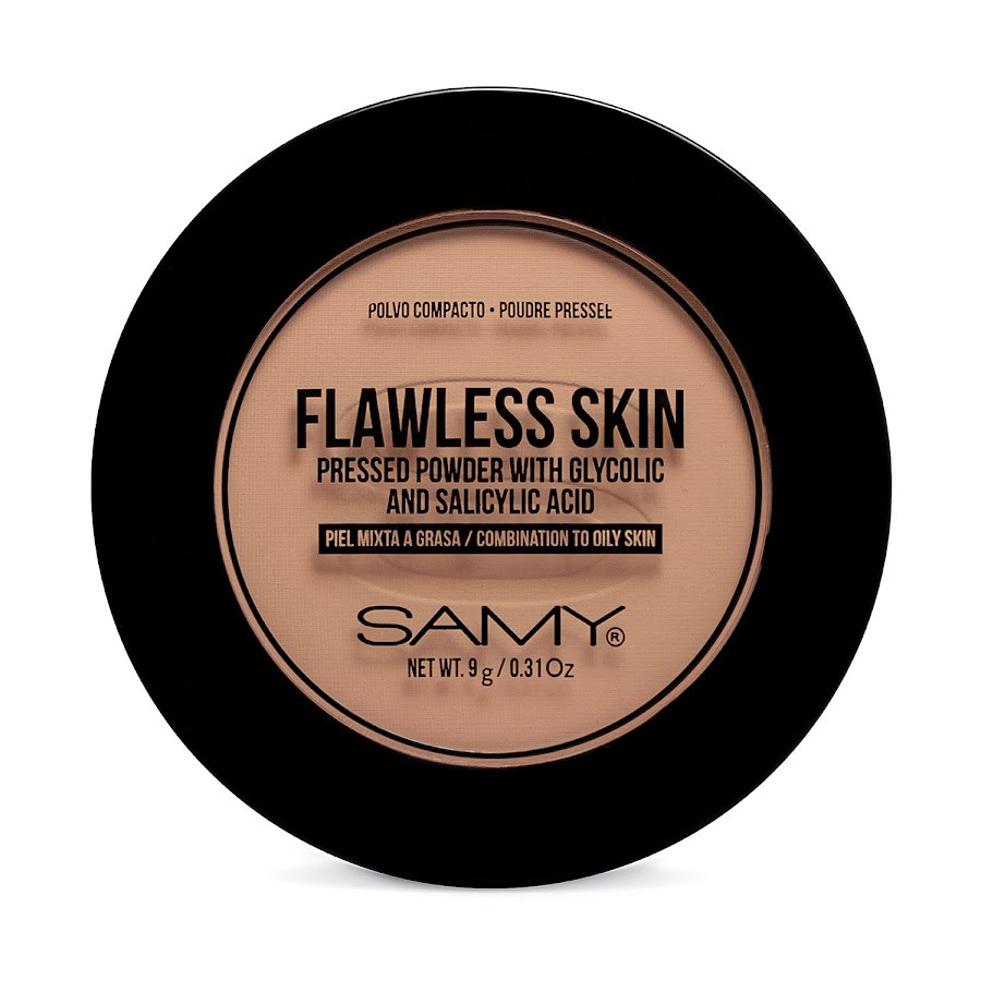 Polvo Samy Compacto Piel Mixta #04 Medium Tan x 9gr