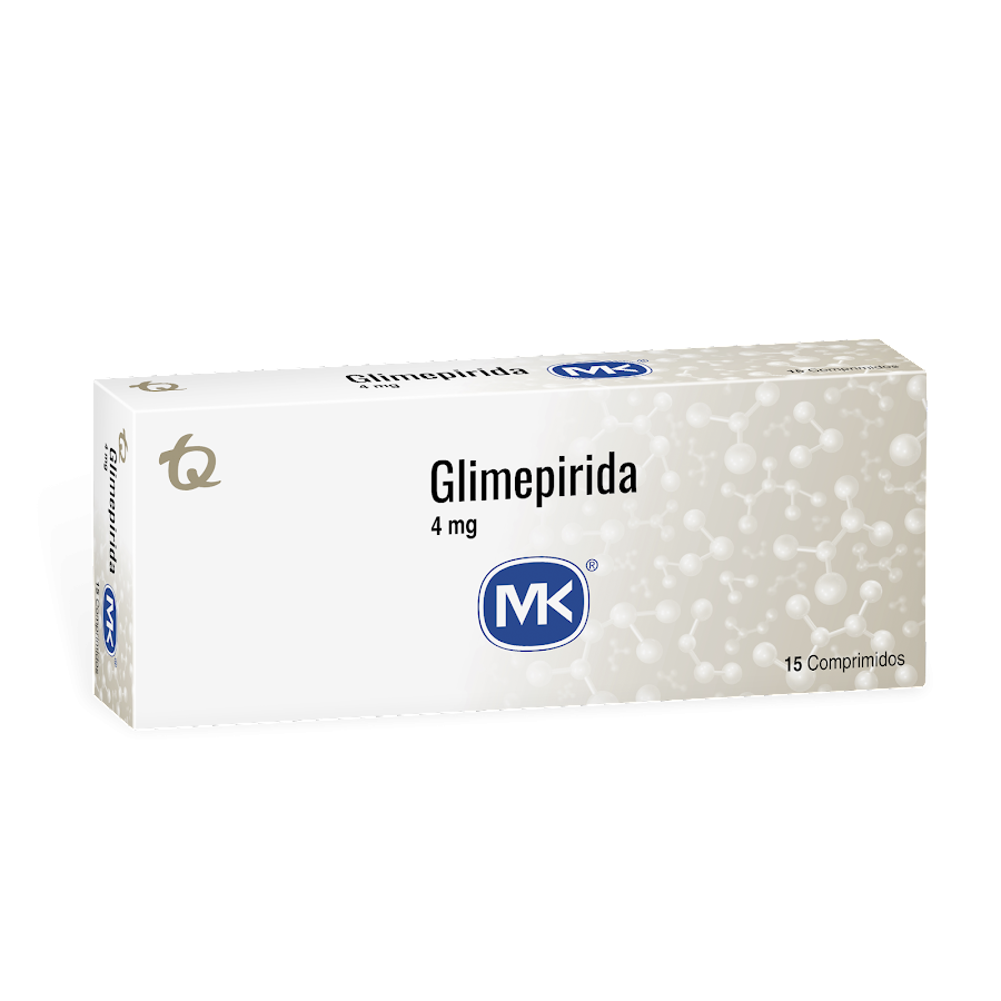 Glimepirida MK 4mg Comprimido Caja x15Com.