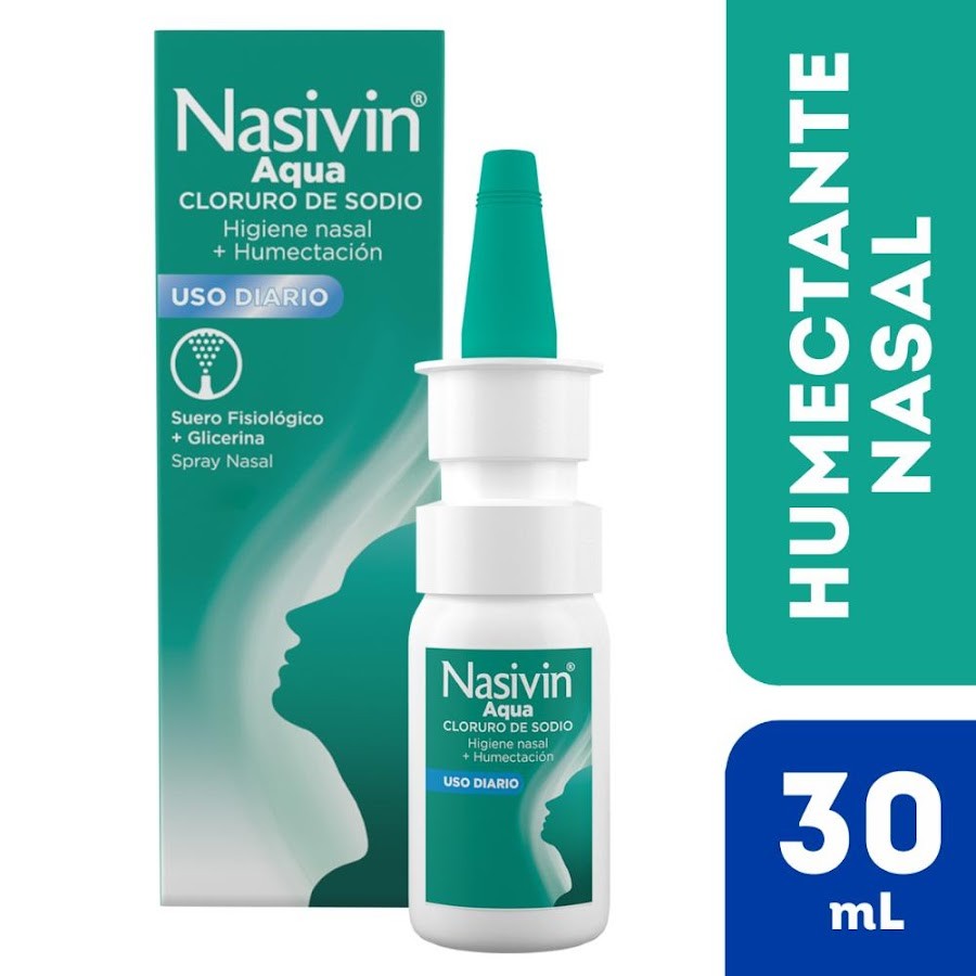Nasivin Aqua Spray Nasal Frasco X 30ml Cloruro De Sodio