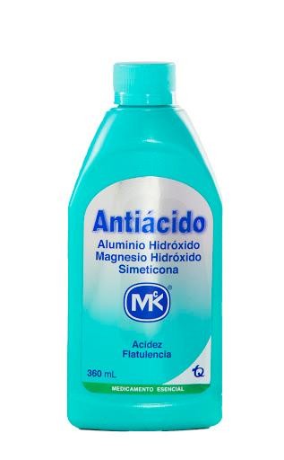 Antiácido MK Sus. Oral Fco. x360Ml. Aluminio Hidróxido Magnesio