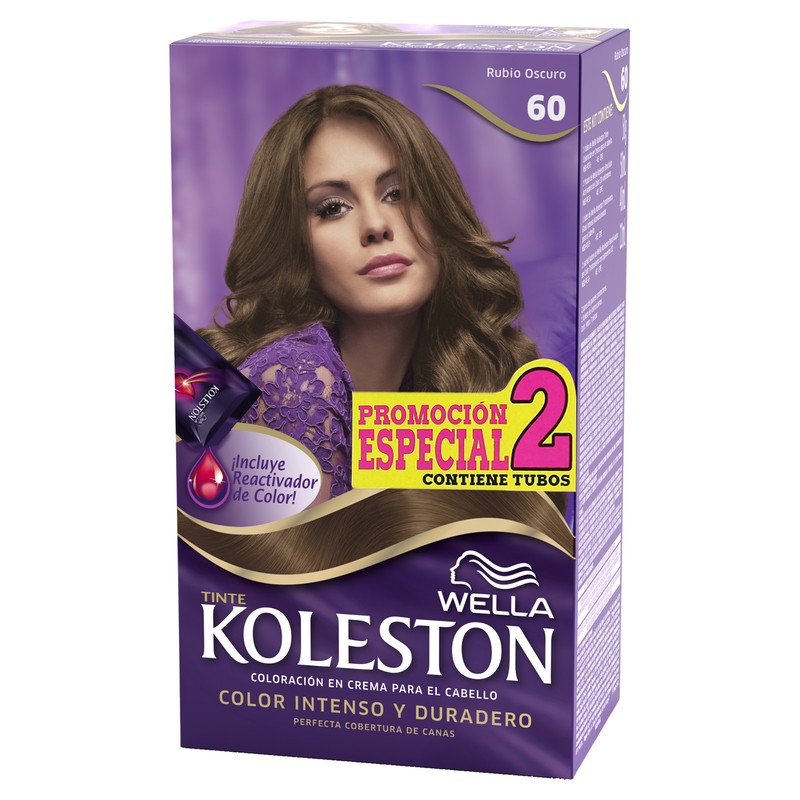 Tinte Wella Koleston Rubio Oscuro N°60  X1Und Promocion Especial 2 Tub