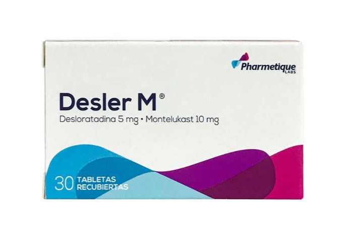 Desler M La santé Desloratadina x5Mg Montelukast x10Mg Caja x30 Tabletas