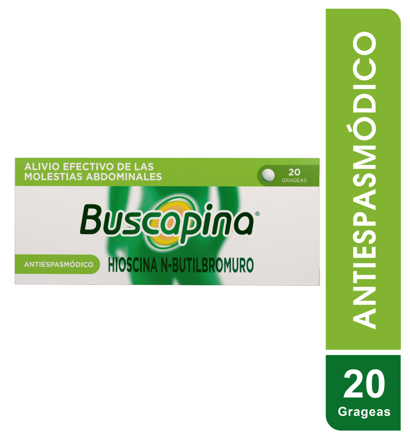 BUSCAPINA 10MG GRAGEAS CAJA X20GRG. BOEHRINGER HIOSCINA N-BUTILBROMU