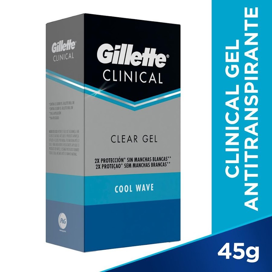 Desodorante en gel Gillette Clinical Cool Wave 45 g