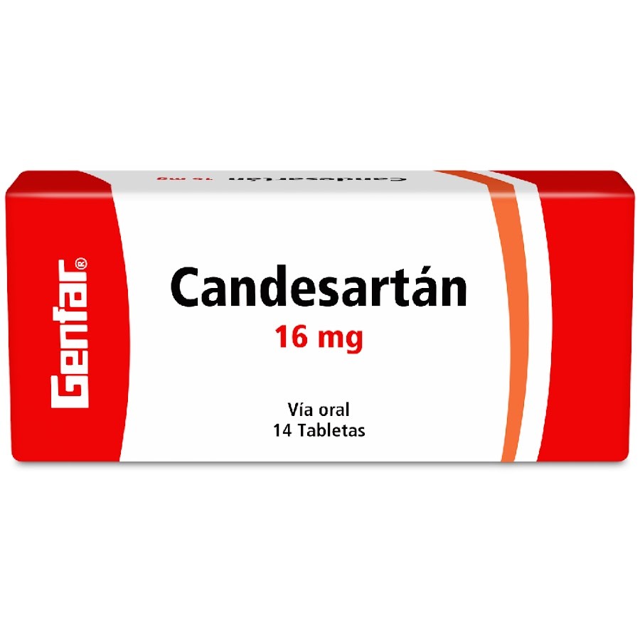 Candesartán Genfar 16Mg Tabletas Caja X14Tab.
