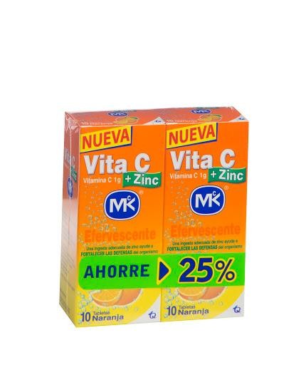 OFT VITA C NARANJA 1G ZINC  PRECIO ESPECIAL 2 FRASCO.X 10TAB C/U. AH