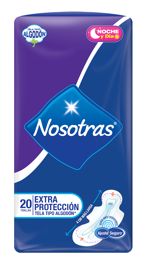 Toallas Higiénicas Nosotras Extra Protección Tela x20und