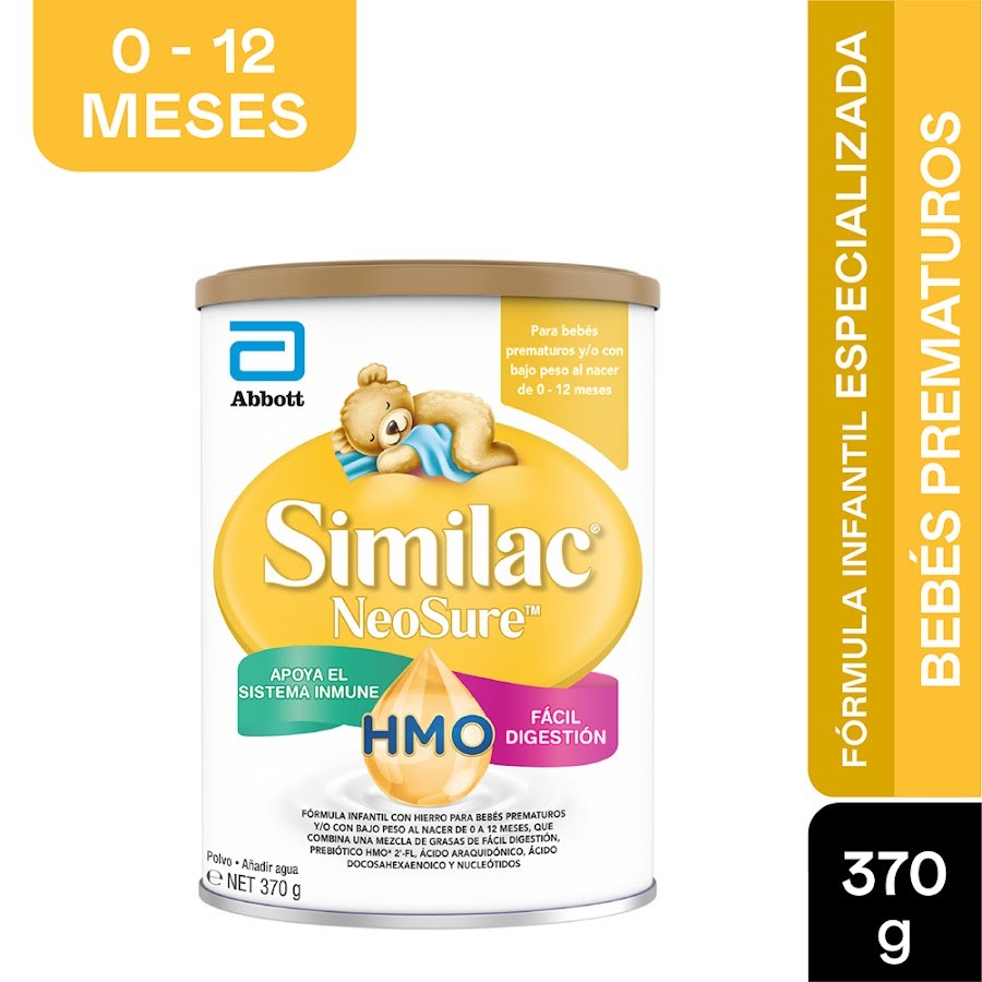 Formula Infantil Similac Prematuros NeoSure Eye Q 0-12 Meses x 370Gr