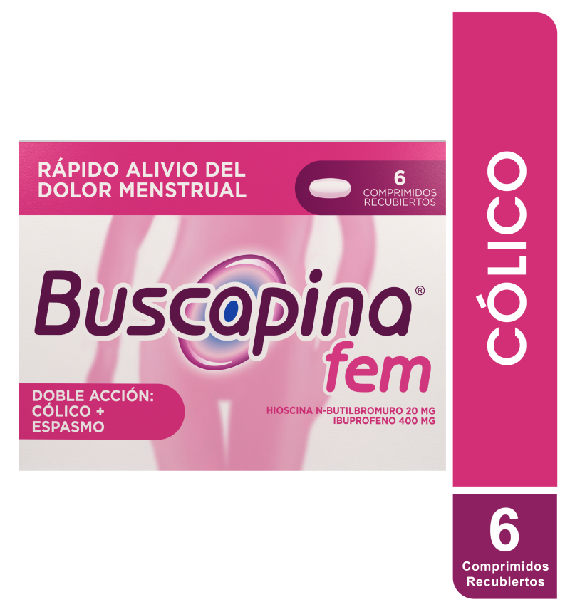 BUSCAPINA FEM COM. CAJA X6COM. BOEHRINGER HIOSCINA N-BUTILBROMURO